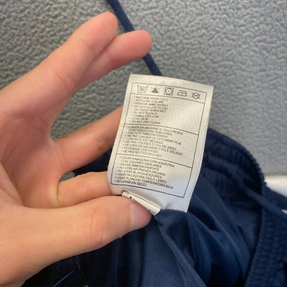 Nike Shorts Mens Size XXL Blue White Swoosh Active Basketball Gym 10",Pockets - Picture 11 of 15